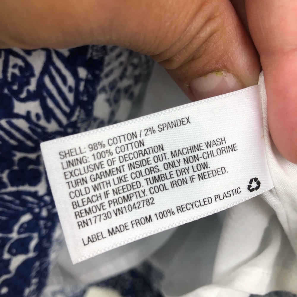 Lilly Pulitzer for Target Floral Blue and White Mini Dress - Picture 12 of 13